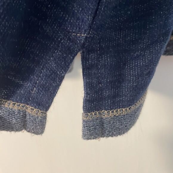 TEEMAX navy French terry “San Francisco” cropped top size Large - Picture 5 of 9